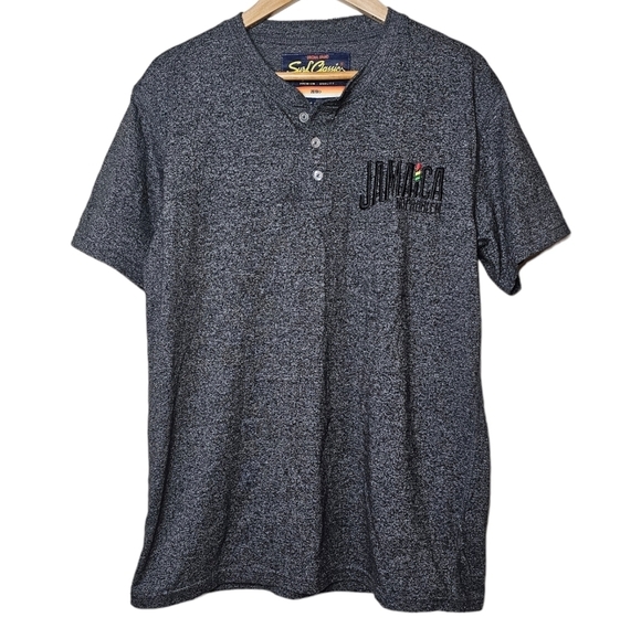 Surf Classics Other - Surf Classics Jamaica No Problem Graphic 1/4 Button Tee Size Large